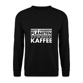 Sauvez notre planète. Il est le seul à avoir... - Sweat-shirt Unisexe - noir - Devant - Alina (178cm) & Michal (187cm)