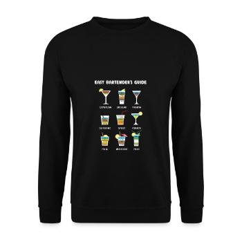 Bartender Bartender Gift Innkeeper Waiter - Unisex Sweatshirt - black - Front - Alina (178cm) & Michal (187cm)