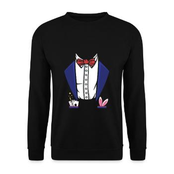 Costume de magicien Magie Tours de magie Cadeau Magicien - Sweat-shirt Unisexe - noir - Devant - Alina (178cm) & Michal (187cm)