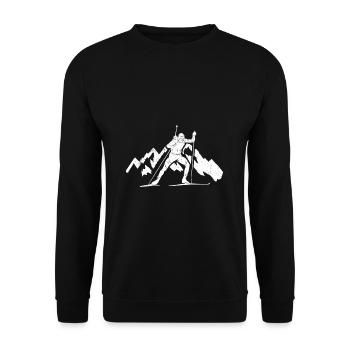 Biathlon Germany Sport Germany Biathlete Fan Sk - Unisex Sweatshirt - black - Front - Alina (178cm) & Michal (187cm)