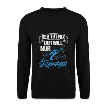 Ski Jumping Ski Flying Competition Winter Sports Skisp - Unisex Sweatshirt - black - Front - Alina (178cm) & Michal (187cm)