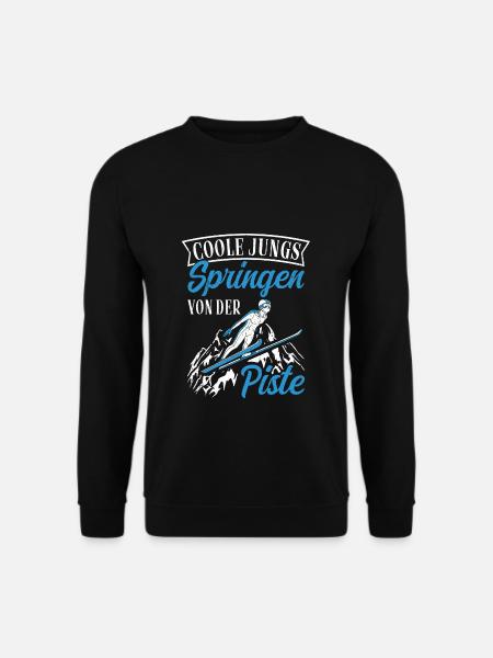 Cool Guys Sauter Des Pistes Vacances De Ski Skisp - Sweat-shirt Unisexe - noir