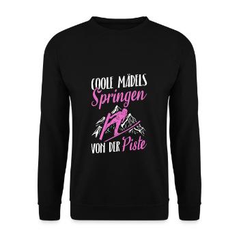 Saut à ski Compétition de vol à ski Sports d’hiver Skisp - Sweat-shirt Unisexe - noir - Devant - Alina (178cm) & Michal (187cm)