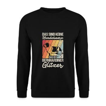 St. Bernard Dog Owner Dog Gift Dog Fan - Unisex Sweatshirt - black - Front - Alina (178cm) & Michal (187cm)