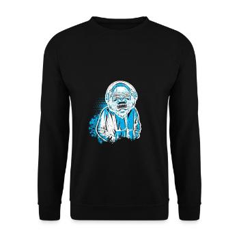 DJ Monkey Music Party Fun Sunglasses Dance Party M - Unisex Sweatshirt - black - Front - Alina (178cm) & Michal (187cm)