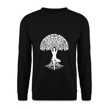 Most people call me grandpa - Unisex Sweatshirt - black - Front - Alina (178cm) & Michal (187cm)