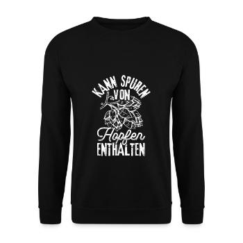 Bière Boire de la bière Boire de la bière Boire de la bière Fête Bie - Sweat-shirt Unisexe - noir - Devant - Alina (178cm) & Michal (187cm)
