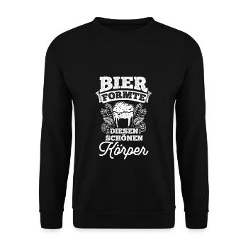 Beer Drinking Beer Fun Party Holiday Booze Party Bie - Unisex Sweatshirt - black - Front - Alina (178cm) & Michal (187cm)
