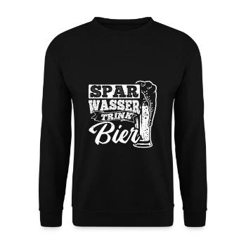 Beer Drinking Beer Fun Beer Pong Booze Drinking Tour Beer - Unisex Sweatshirt - black - Front - Alina (178cm) & Michal (187cm)
