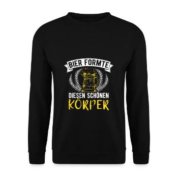 Beer Drinking Beer Fun Drinking Party Booze Drinking Tour - Unisex Sweatshirt - black - Front - Alina (178cm) & Michal (187cm)