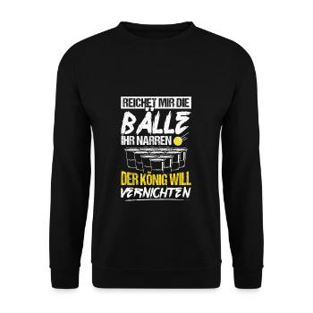 Beer Drinking Beer Fun Beer Pong Hops Drinking Drinking Drinks - Unisex Sweatshirt - black - Front - Alina (178cm) & Michal (187cm)