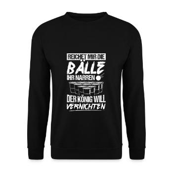 Beer Drinking Beer Fun Beer Pong Booze Drinking Tour Beer - Unisex Sweatshirt - black - Front - Alina (178cm) & Michal (187cm)
