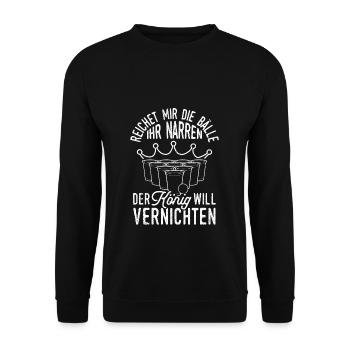 Beer Drinking Beer Fun Beer Pong Hops Drinking Drinking Drinks - Unisex Sweatshirt - black - Front - Alina (178cm) & Michal (187cm)