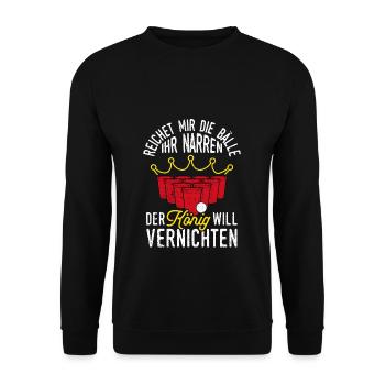 Bière Boire Bière S’amuser Pub Houblon Boire Boire - Sweat-shirt Unisexe - noir - Devant - Alina (178cm) & Michal (187cm)