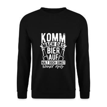 Beer Drinking Beer Fun Pub Drinking Drinking Spree Beer Tr - Unisex Sweatshirt - black - Front - Alina (178cm) & Michal (187cm)