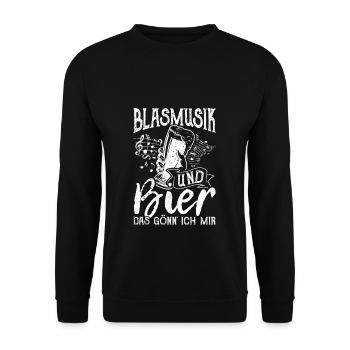 Bière Boire de la bière Pub Amusant Musique Boire Tour Bière Tri - Sweat-shirt Unisexe - noir - Devant - Alina (178cm) & Michal (187cm)