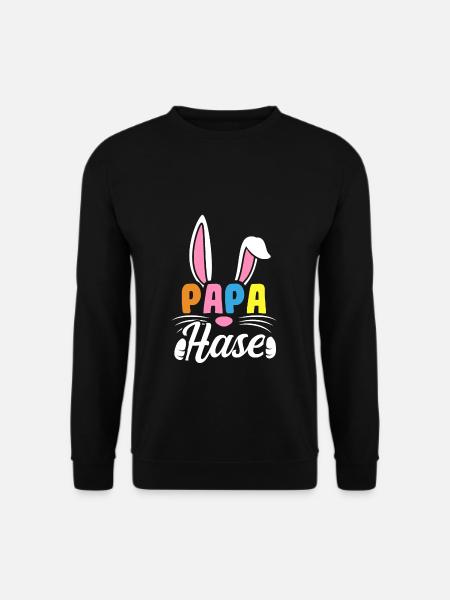 Papa Rabbit - Unisex Sweatshirt - black