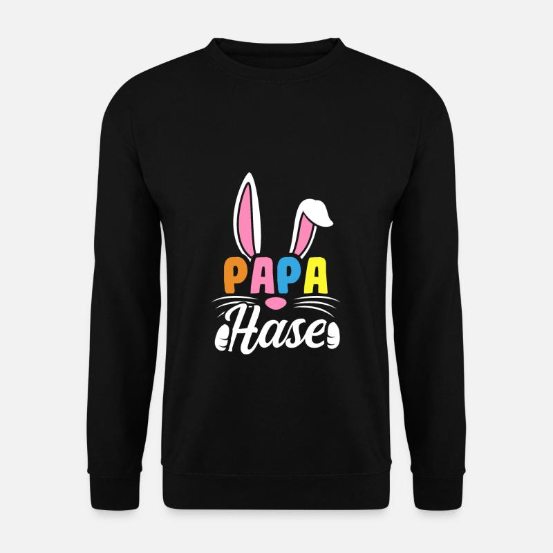 Papa Hase - Unisex Pullover - Schwarz