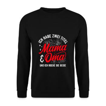 Fête des mères Meilleure maman Maman Cadeau Famille Darling - Sweat-shirt Unisexe - noir - Devant - Alina (178cm) & Michal (187cm)