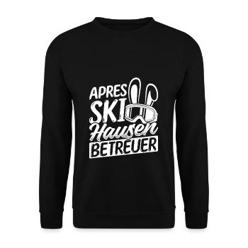 APRÉS SKI Bunnies Betruer Skiing Ski Snowboard - Sweat-shirt Unisexe - noir - Devant - Alina (178cm) & Michal (187cm)