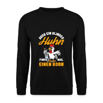 Grain Alcohol Chicken Party Dancing Grain Lover Alko - Unisex Sweatshirt - black - Front - Alina (178cm) & Michal (187cm)