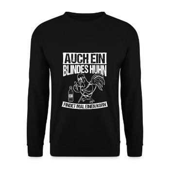Grain Alcohol Chicken Party Dancing Grain Alcohol Drink - Unisex Sweatshirt - black - Front - Alina (178cm) & Michal (187cm)