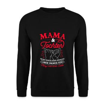 Mother's Day Best Mom Wife Daughter Family Darling - Unisex Sweatshirt - black - Front - Alina (178cm) & Michal (187cm)