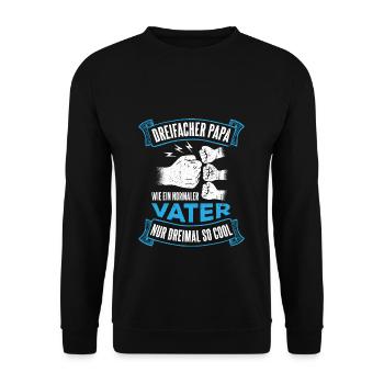 Fête des pères Fils Cadeau Famille Papa préféré Meilleur - Sweat-shirt Unisexe - noir - Devant - Alina (178cm) & Michal (187cm)