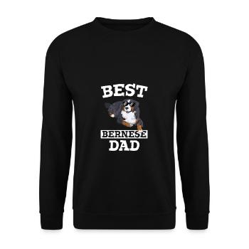 Dog Dad Dog Saying Master Bernese Mountain Dog - Unisex Sweatshirt - black - Front - Alina (178cm) & Michal (187cm)