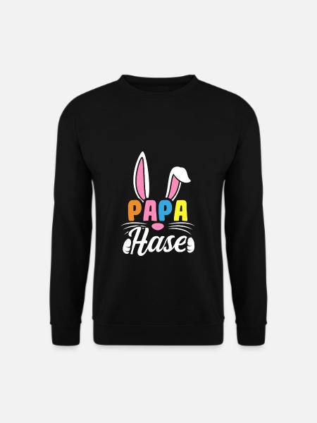 Papa Rabbit - Unisex Sweatshirt - black