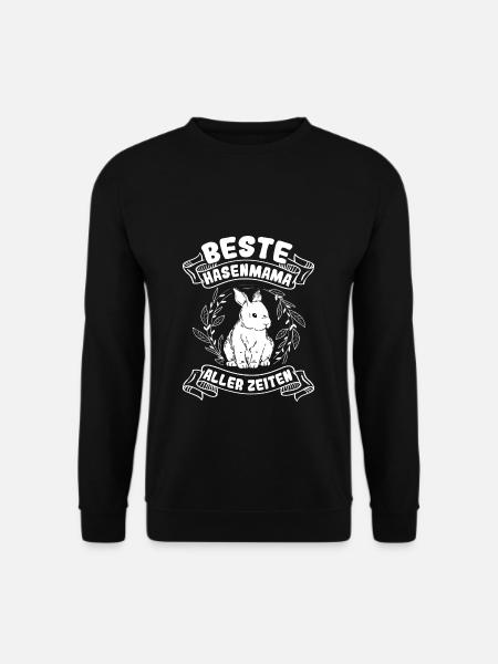Beste Hasenmama aller Zeiten Hase Kaninchen - Unisex Pullover - Schwarz
