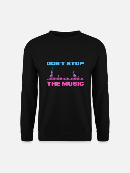 Techno Discjockey Auflegen im Club DJ Geschenk - Unisex Pullover - Schwarz