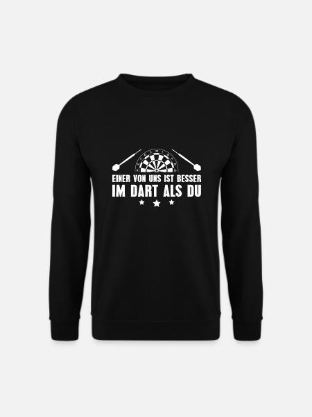 Dart Dartsport Dartspieler - Unisex Pullover - Schwarz