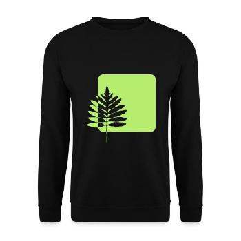 natur logo blatt baum wald - Unisex Pullover - Schwarz - Vorne - Alina (178cm) & Michal (187cm)