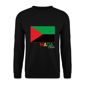 Mada Style Drapeau Martinique - Sweat-shirt Unisexe - noir - Devant - Alina (178cm) & Michal (187cm)
