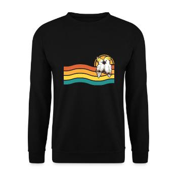 Cockatoo couple in Australia - Unisex Sweatshirt - black - Front - Alina (178cm) & Michal (187cm)