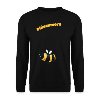 Plüschmors Plattdeutsch Geschenkidee - Unisex Pullover - Schwarz - Vorne - Alina (178cm) & Michal (187cm)