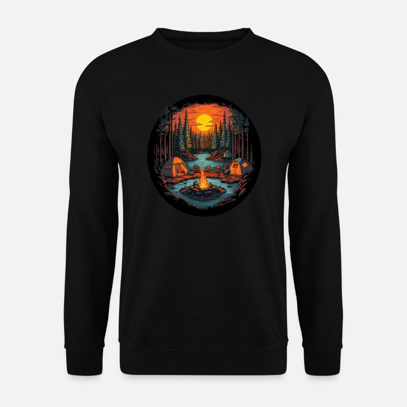 Cozy Campfire16 - Unisex Pullover - Schwarz
