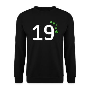19 - Unisex Sweatshirt - black - Front - Alina (178cm) & Michal (187cm)