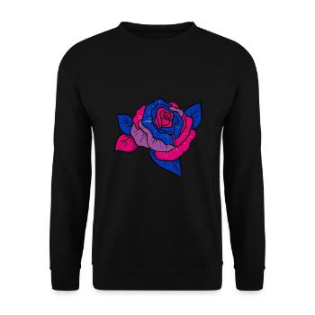 Bisexual Pride Rose - Sweat-shirt Unisexe - noir - Devant - Alina (178cm) & Michal (187cm)