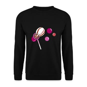 Bulles de savon lesbienne Cadeau lesbien - Sweat-shirt Unisexe - noir - Devant - Alina (178cm) & Michal (187cm)