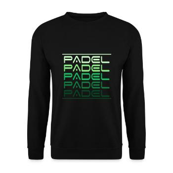 Padel Padeltennis Padeltennis-Sport Paddle - Unisex Pullover - Schwarz - Vorne - Alina (178cm) & Michal (187cm)