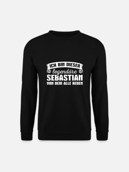 Sebastian Vorname Geschenk - Unisex Pullover - Schwarz