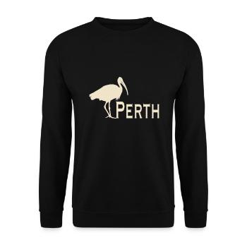 Bin Chicken Perth - Unisex Pullover - Schwarz - Vorne - Alina (178cm) & Michal (187cm)
