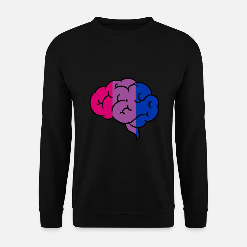 Bisexual Brain Bisexual Pride - Unisex Sweatshirt - black