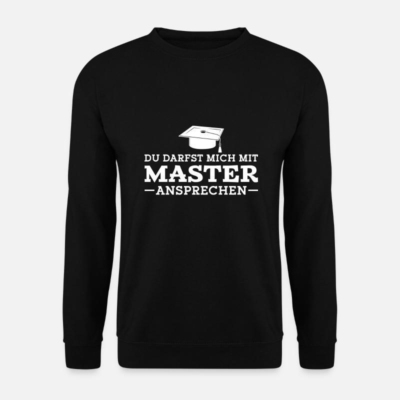Master Abschluss Bestandene Masterprüfung Studium - Unisex Pullover - Schwarz