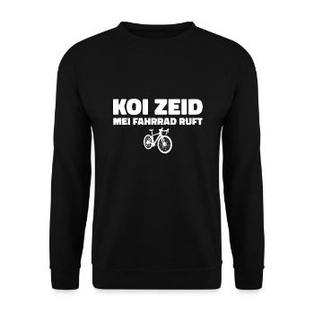 Schwäbisch Fahrrad Radsport Radfahrer Schwabe - Unisex Pullover - Schwarz - Vorne - Alina (178cm) & Michal (187cm)