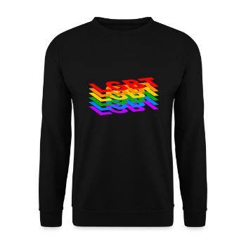 LGBT-Personen - Unisex Pullover - Schwarz - Vorne - Alina (178cm) & Michal (187cm)