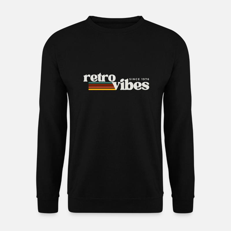 Retro Vibes - Unisex Pullover - Schwarz