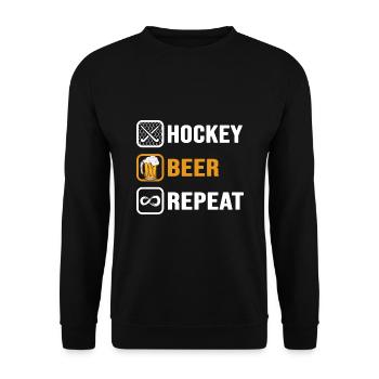 Hockey Field Hockey Field Hockey Field Hockey Rules - Unisex Sweatshirt - black - Front - Alina (178cm) & Michal (187cm)